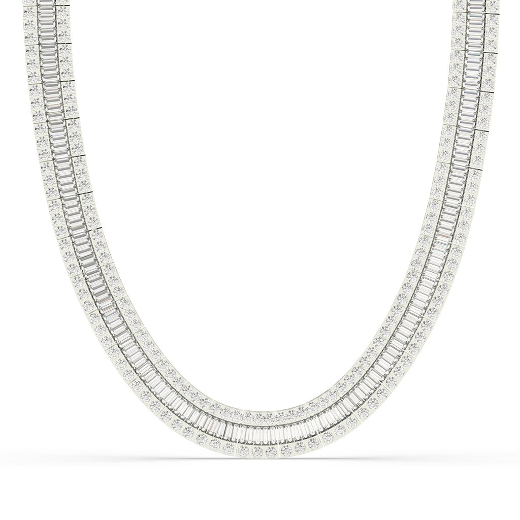 TWIN ROW GLORY DIAMOND NECKLACE