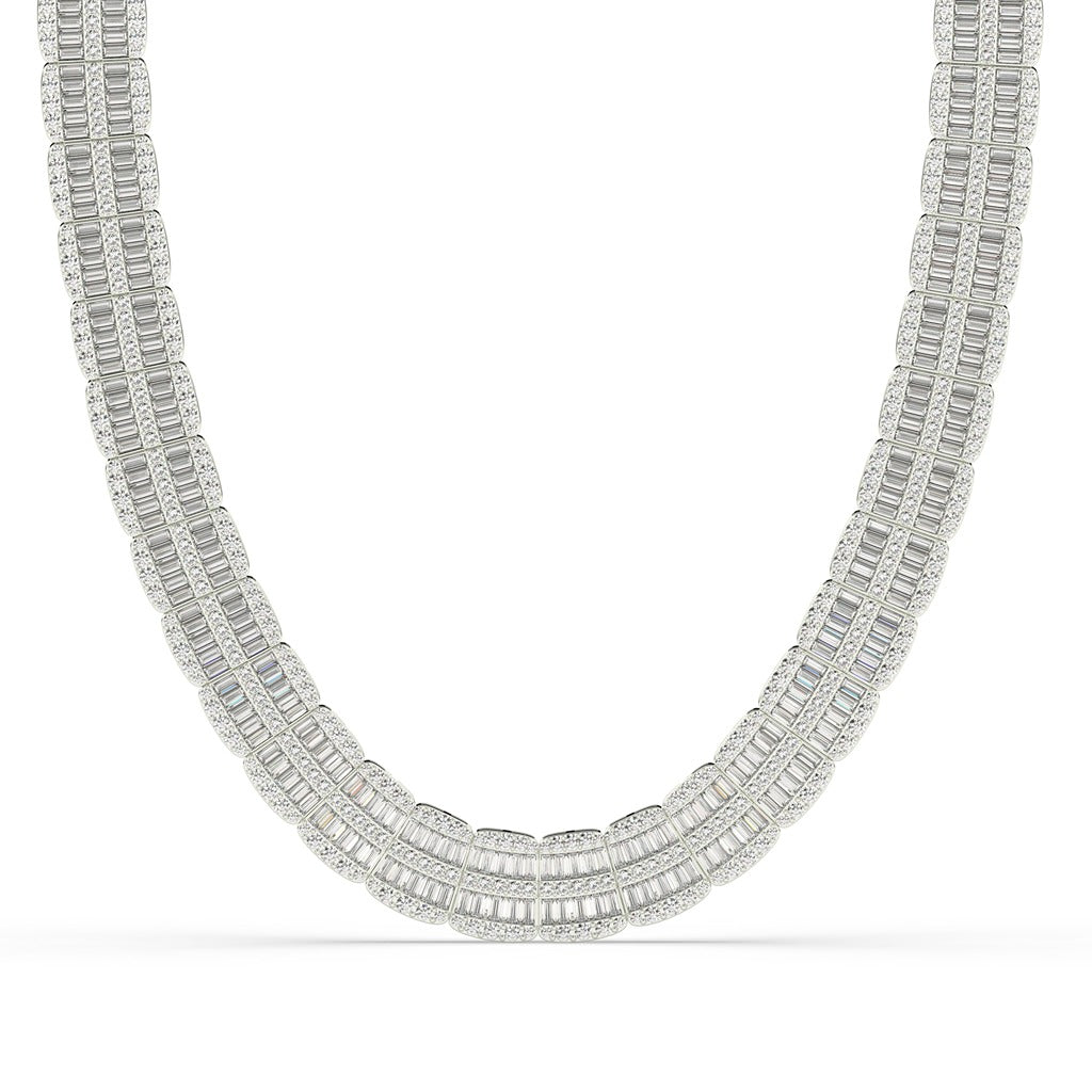 ROYAL STACKED DIAMOND STATEMENT NECKLACE