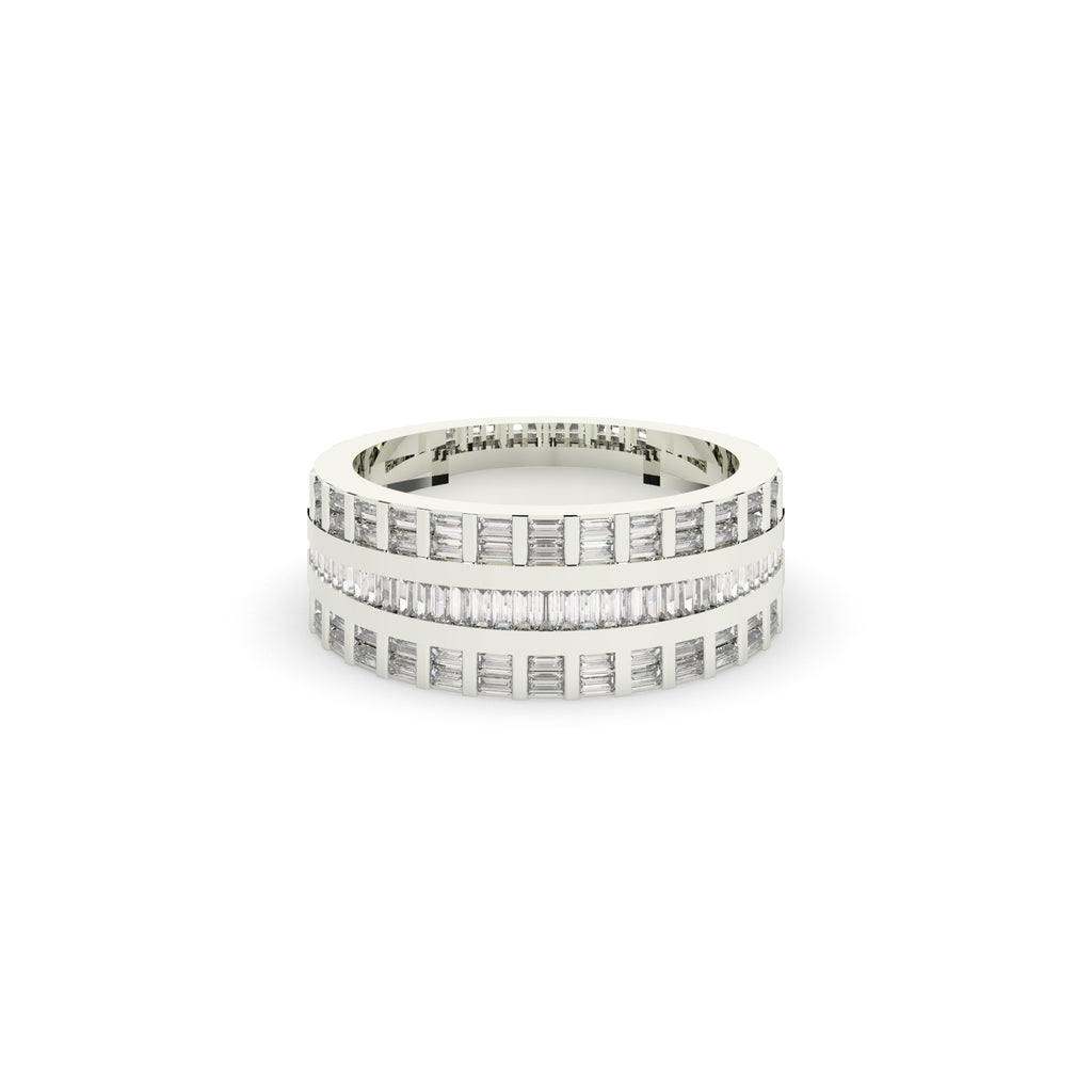 MODERN BAGUETTE DIAMOND BAND RING