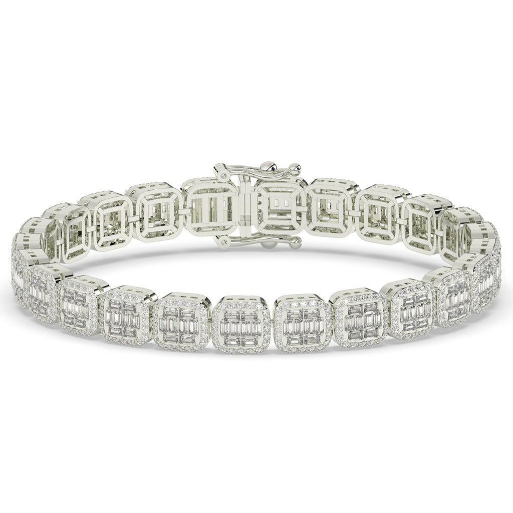 REGAL CUSHION CUT DIAMOND BRACELET