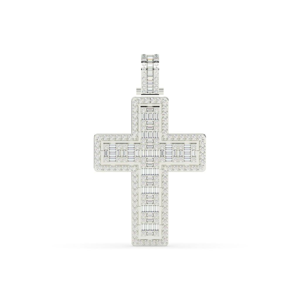REGAL BAGUETTE CROSS NECKLACE CHARM