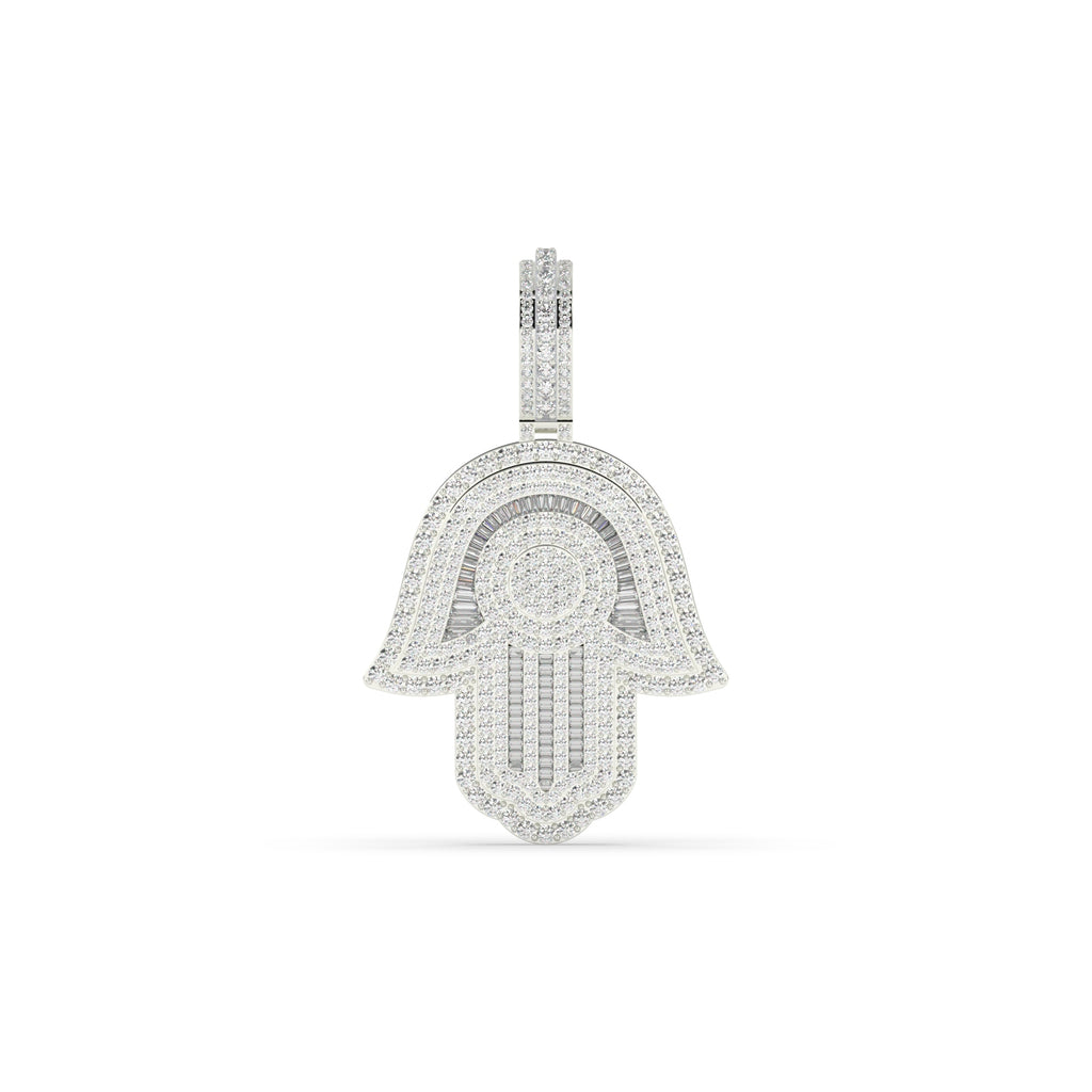 CELESTIAL HAMSA DIAMOND PENDANT