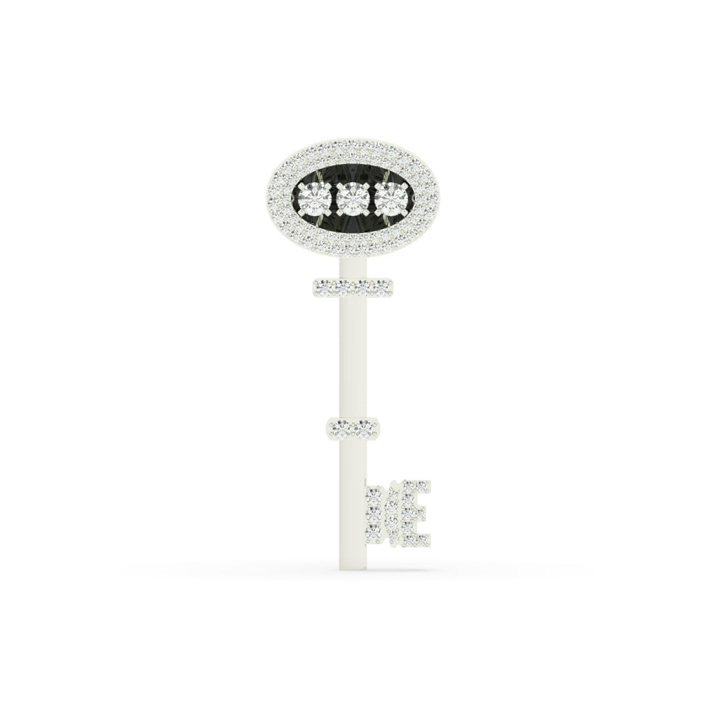 DIAMOND ENCHANTED KEY PENDANT