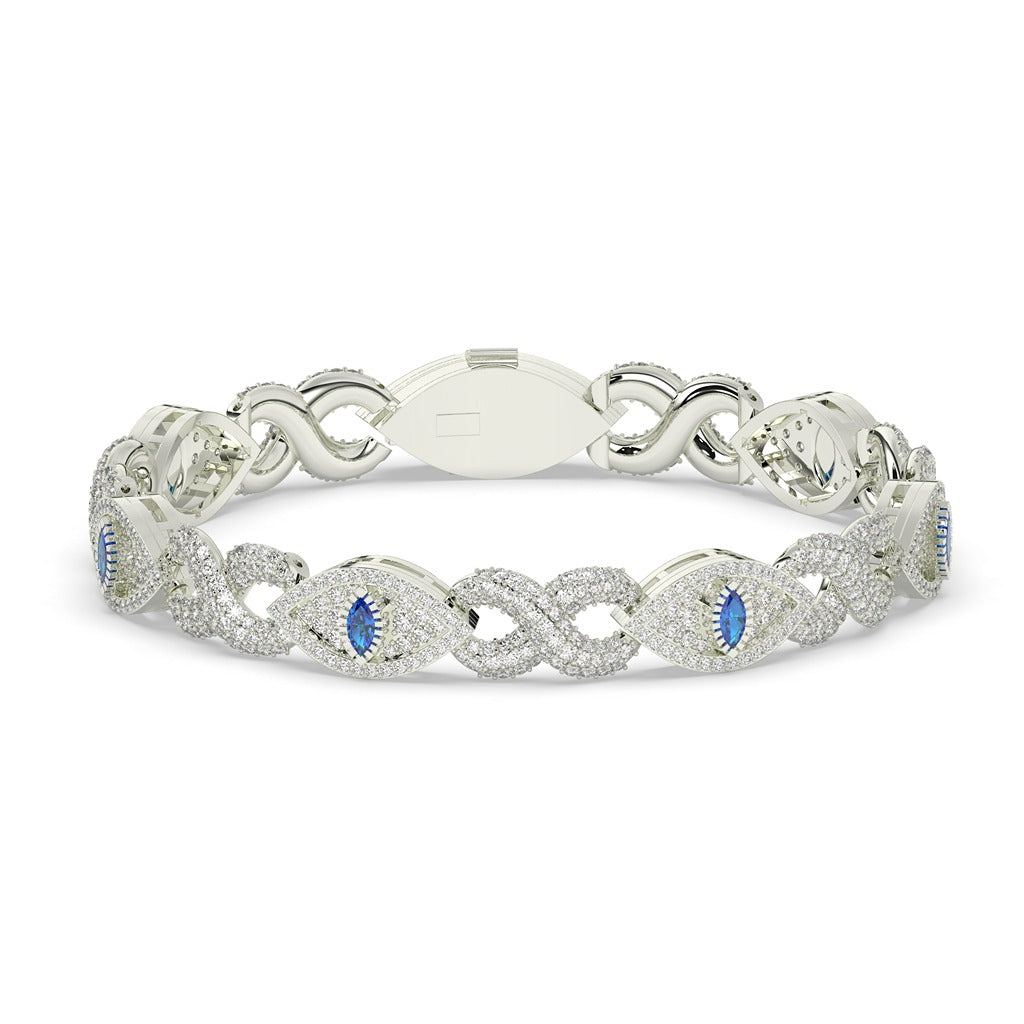 INFINITY SHIELD DIAMOND LINK BRACELET