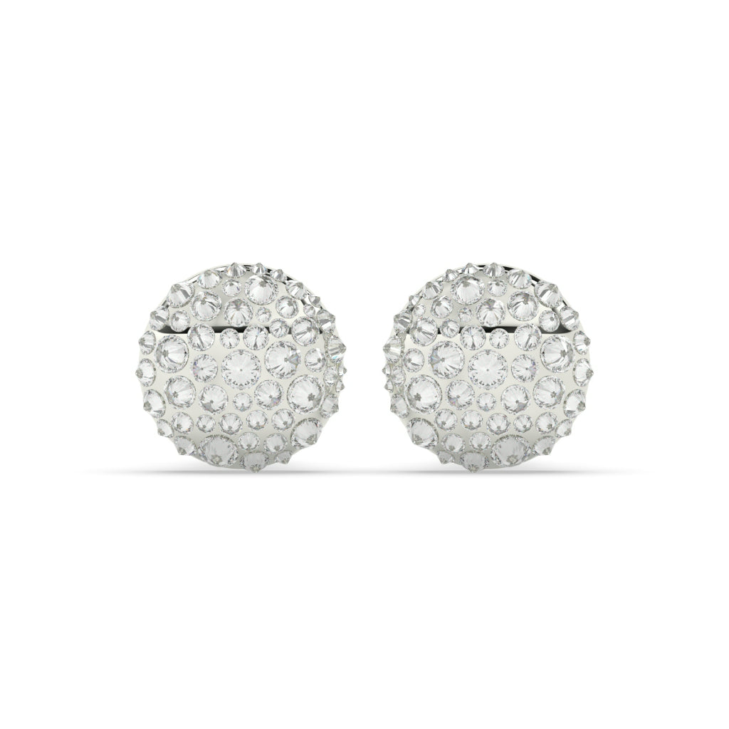 DIAMOND DOME STUD EARRINGS BOLD