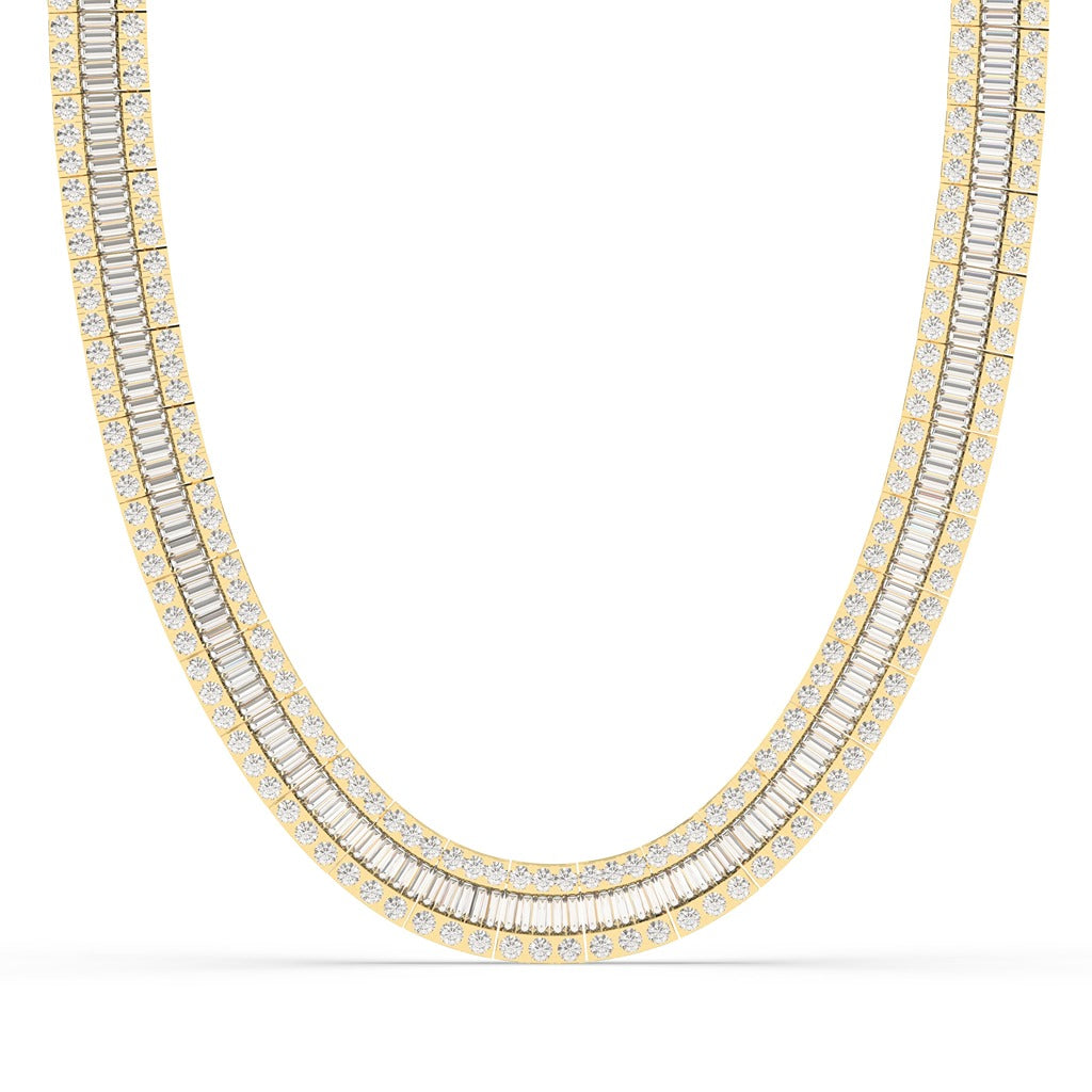 TWIN ROW GLORY DIAMOND NECKLACE