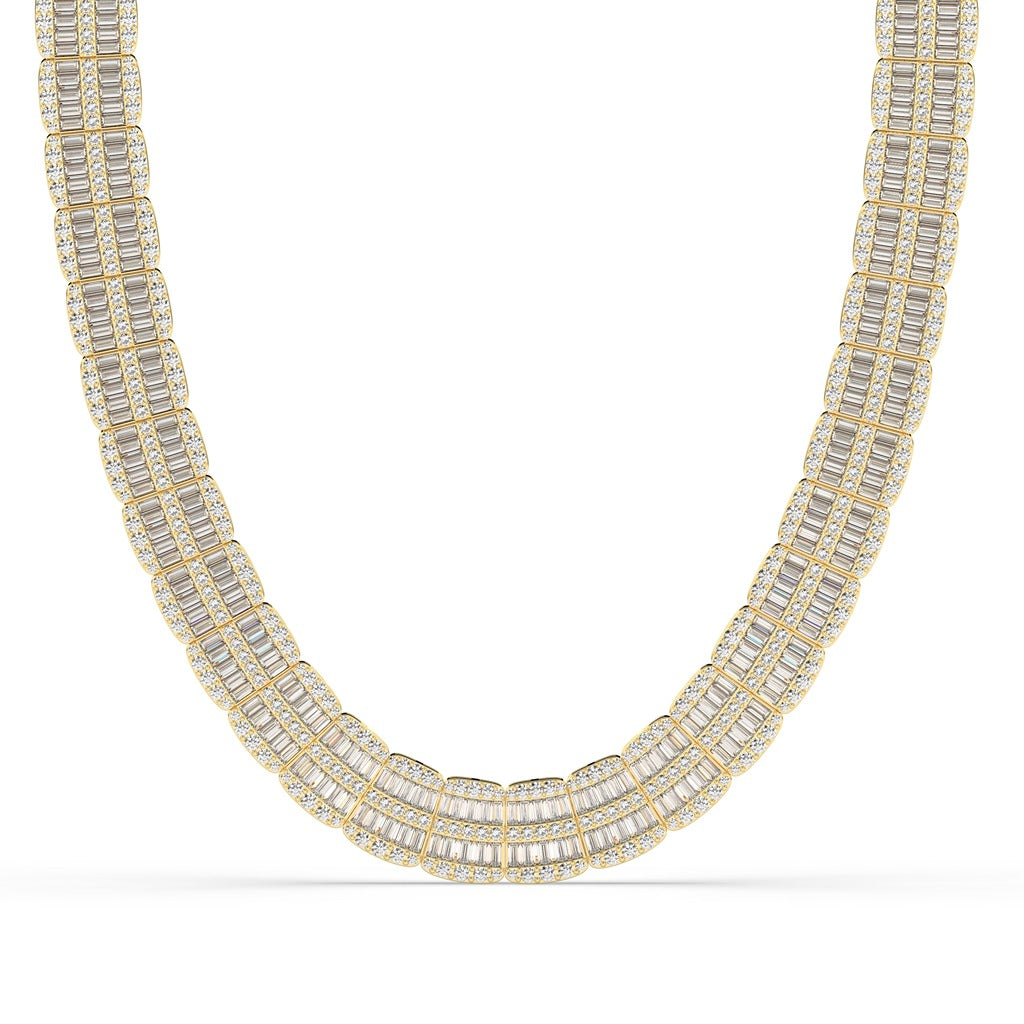 ROYAL STACKED DIAMOND STATEMENT NECKLACE