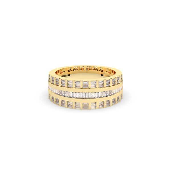 MODERN BAGUETTE DIAMOND BAND RING