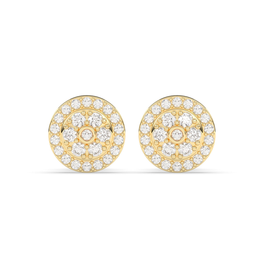 ROYAL GLOW CIRCLE EAR STUDS