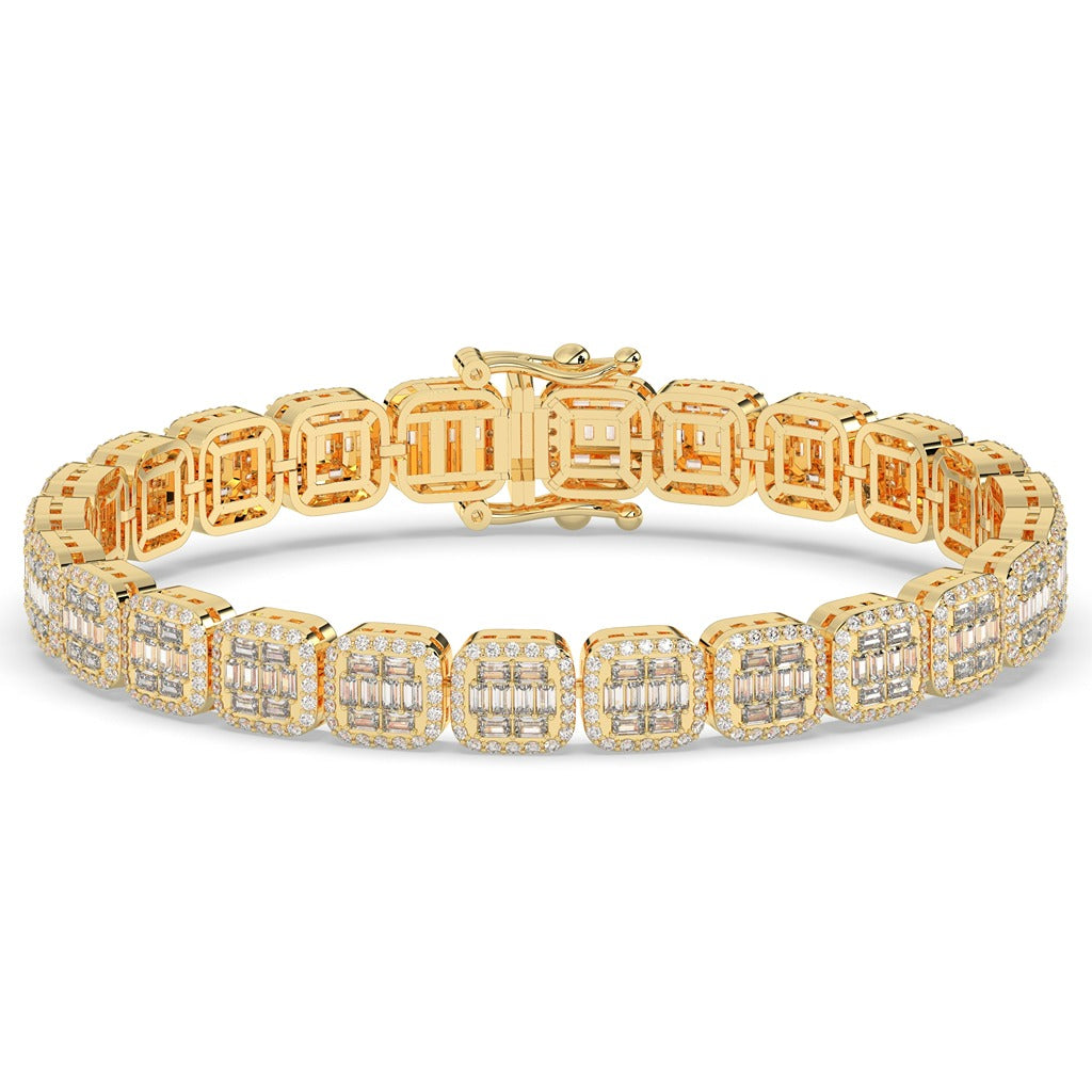 REGAL CUSHION CUT DIAMOND BRACELET