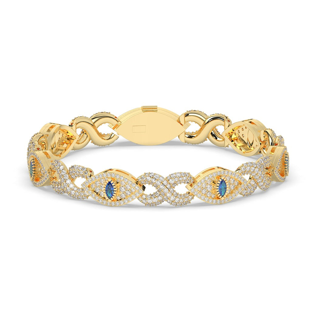 INFINITY SHIELD DIAMOND LINK BRACELET