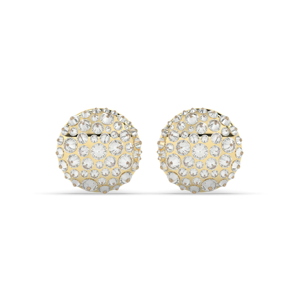 DIAMOND DOME STUD EARRINGS BOLD