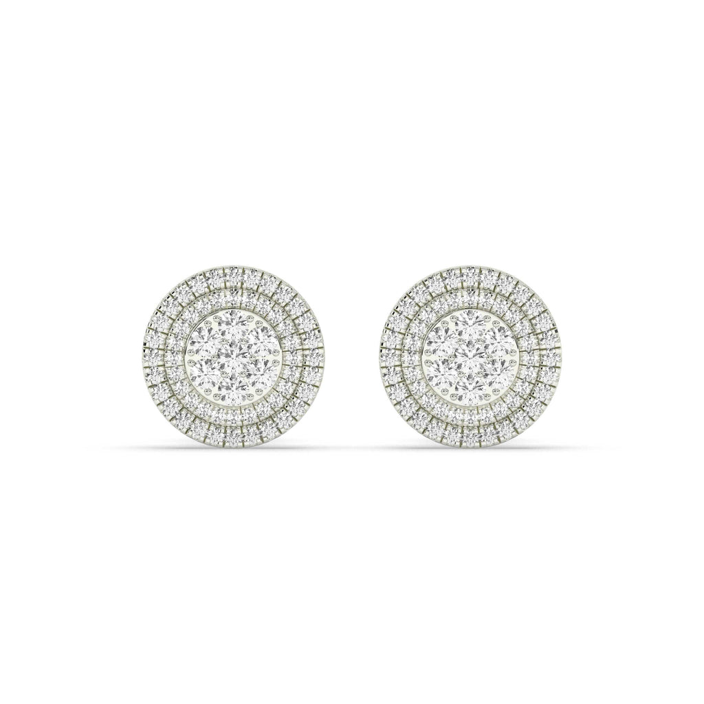 CLASSIC ROUND DIAMOND STUD EARRINGS