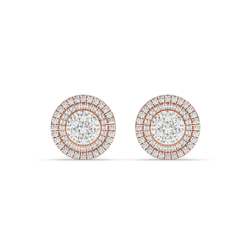 CLASSIC ROUND DIAMOND STUD EARRINGS