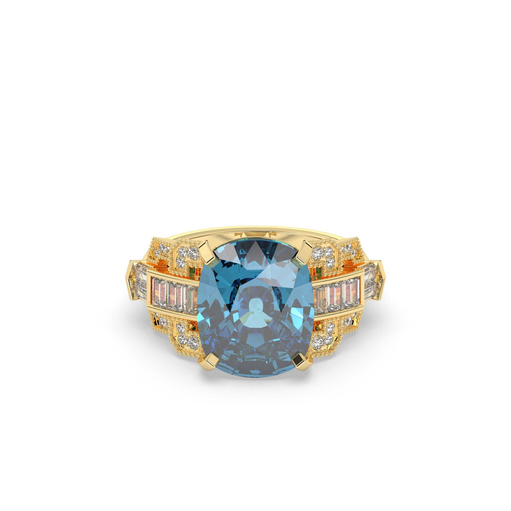 OCEANIC GLARE STATEMENT COCKTAIL RING