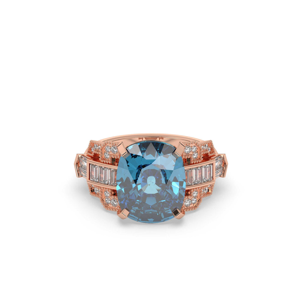 OCEANIC GLARE STATEMENT COCKTAIL RING