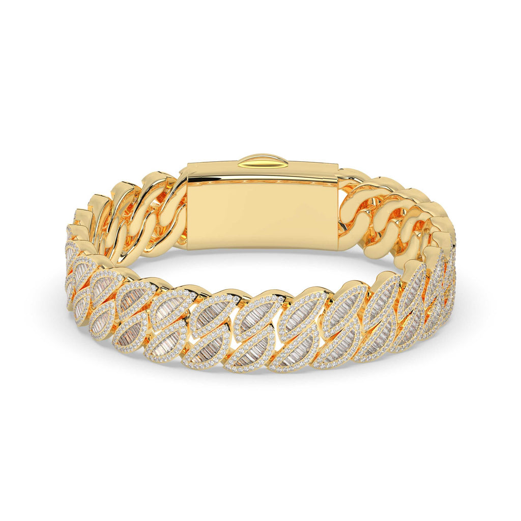 ICE TWIST CUBAN GOLD BRACELET