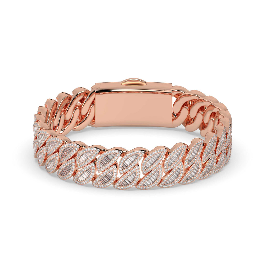ICE TWIST CUBAN GOLD BRACELET