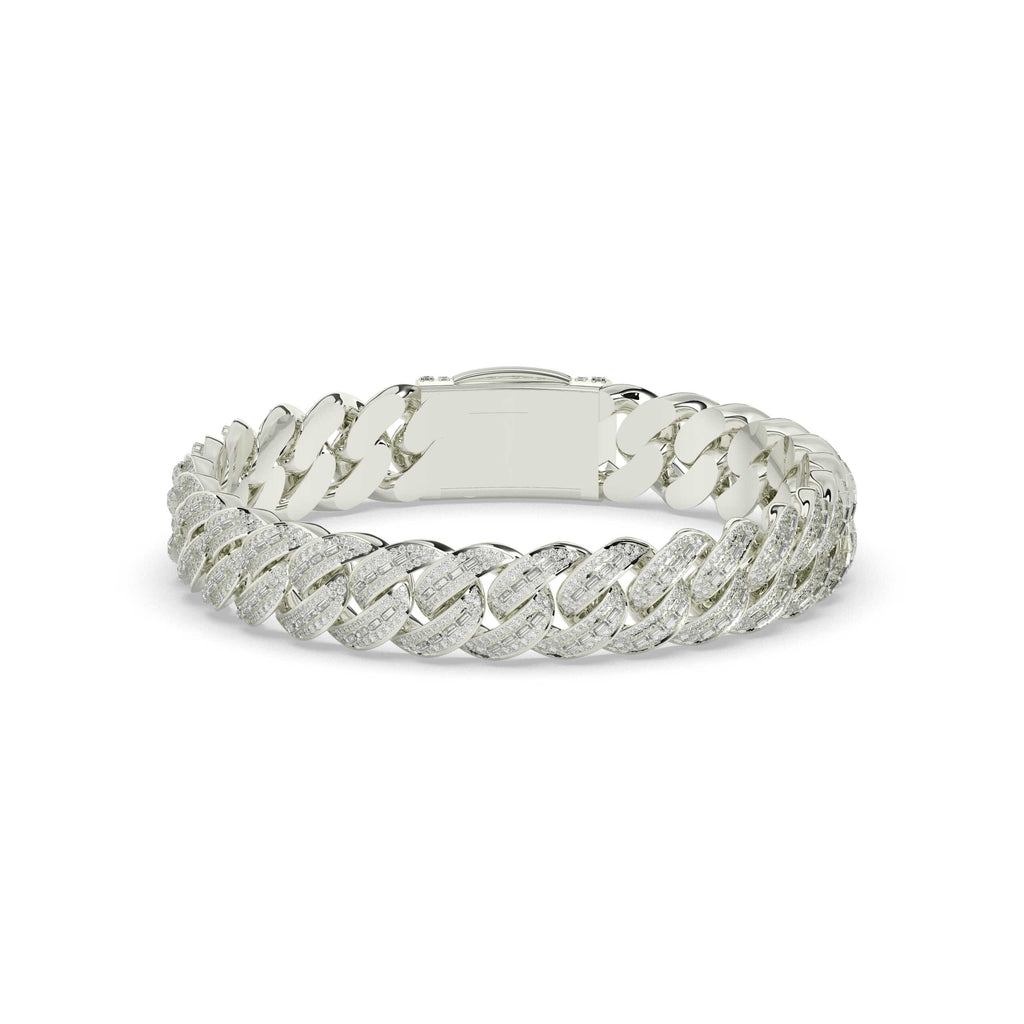 TWO TONE CUBAN ICE BRACELET