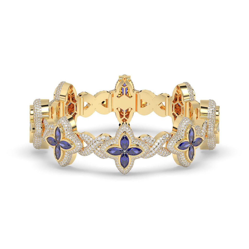 ROYAL BLOOM BLUE DIAMOND BRACELET