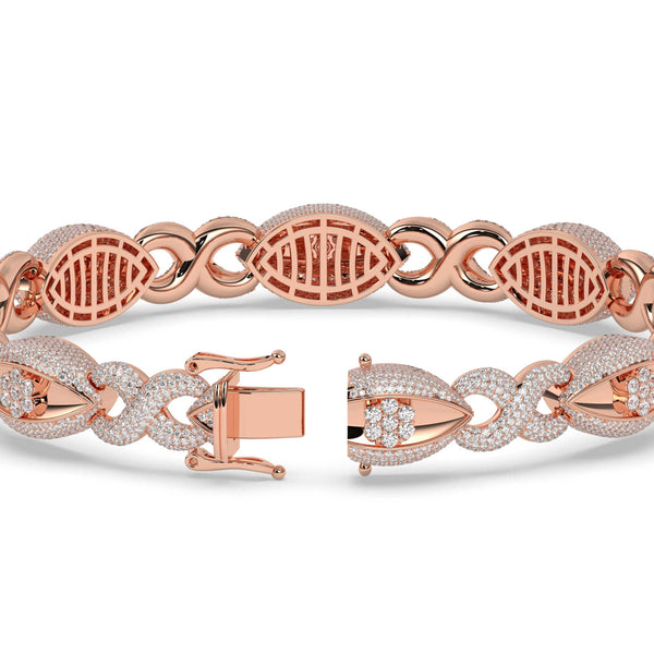 MARQUISE MOTIF DIAMOND GOLD BRACELET