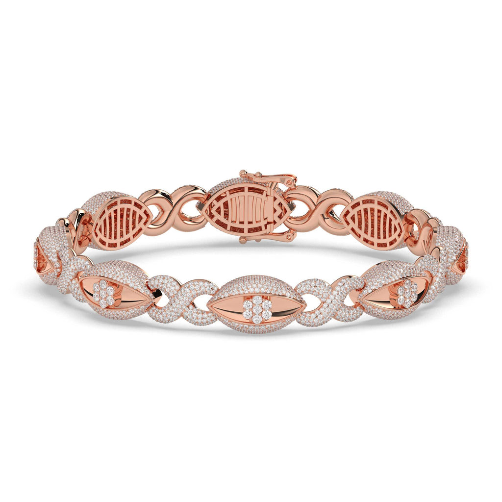 MARQUISE MOTIF DIAMOND GOLD BRACELET