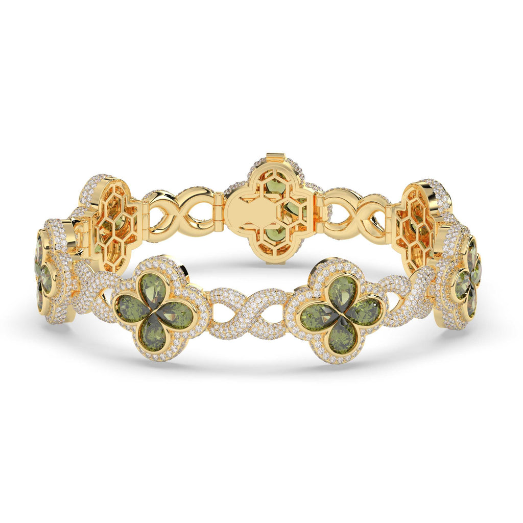 OLIVE BLOOM DIAMOND GOLD BRACELET