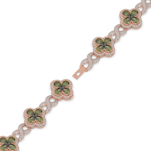 OLIVE BLOOM DIAMOND GOLD BRACELET