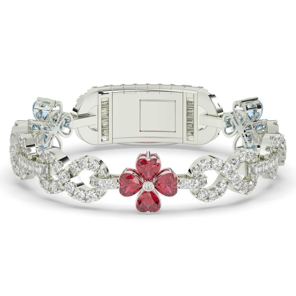 RUBY BLOOM DIAMOND GOLD BRACELET