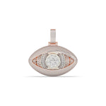TAPER AND ROUND DIAMOND ICED OUT HIP HOP PENDANT