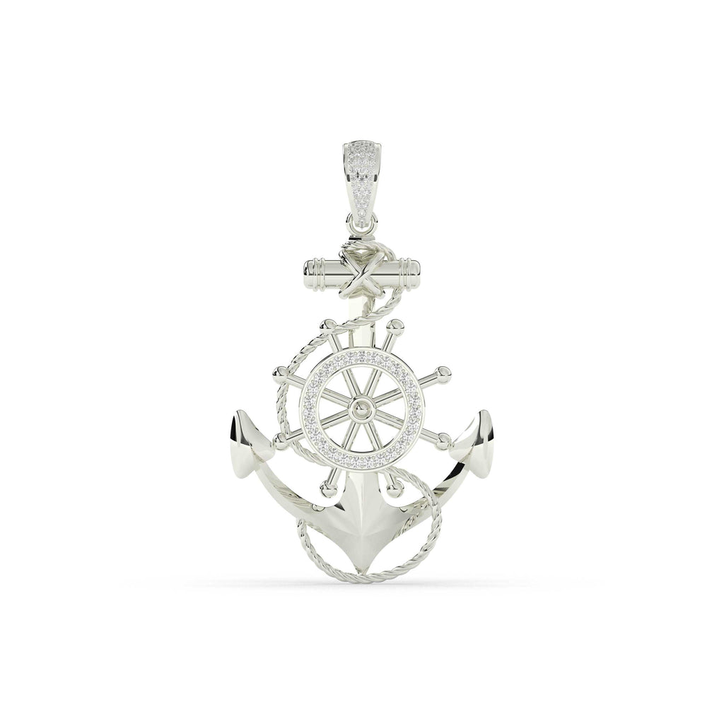 ROUND DIAMOND ICED OUT CROSS HIP HOP PENDANT
