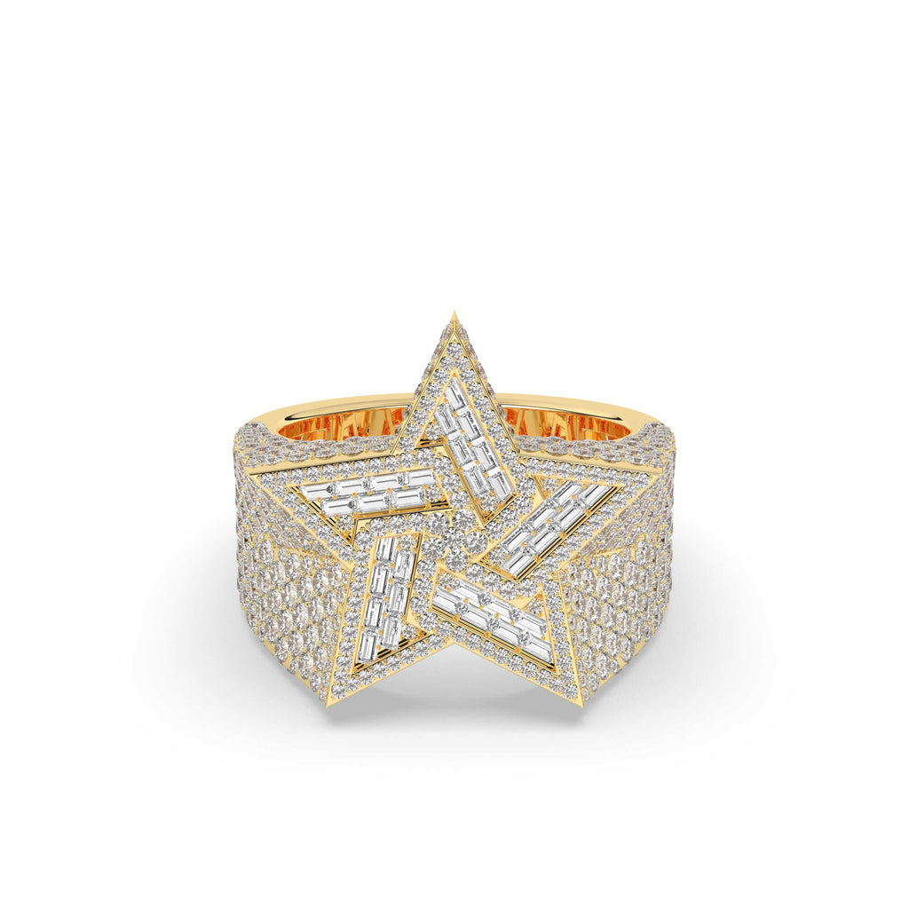 GOLDEN STAR CELEBRITY POWER RING