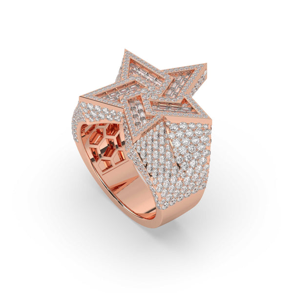 GOLDEN STAR CELEBRITY POWER RING