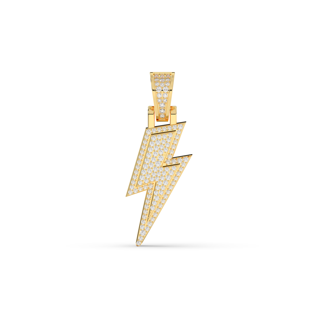 ROUND DIAMOND ICED OUT HIP HOP PENDANT