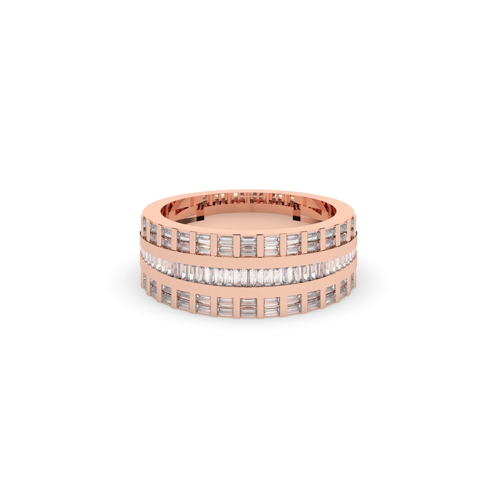 MODERN BAGUETTE DIAMOND BAND RING