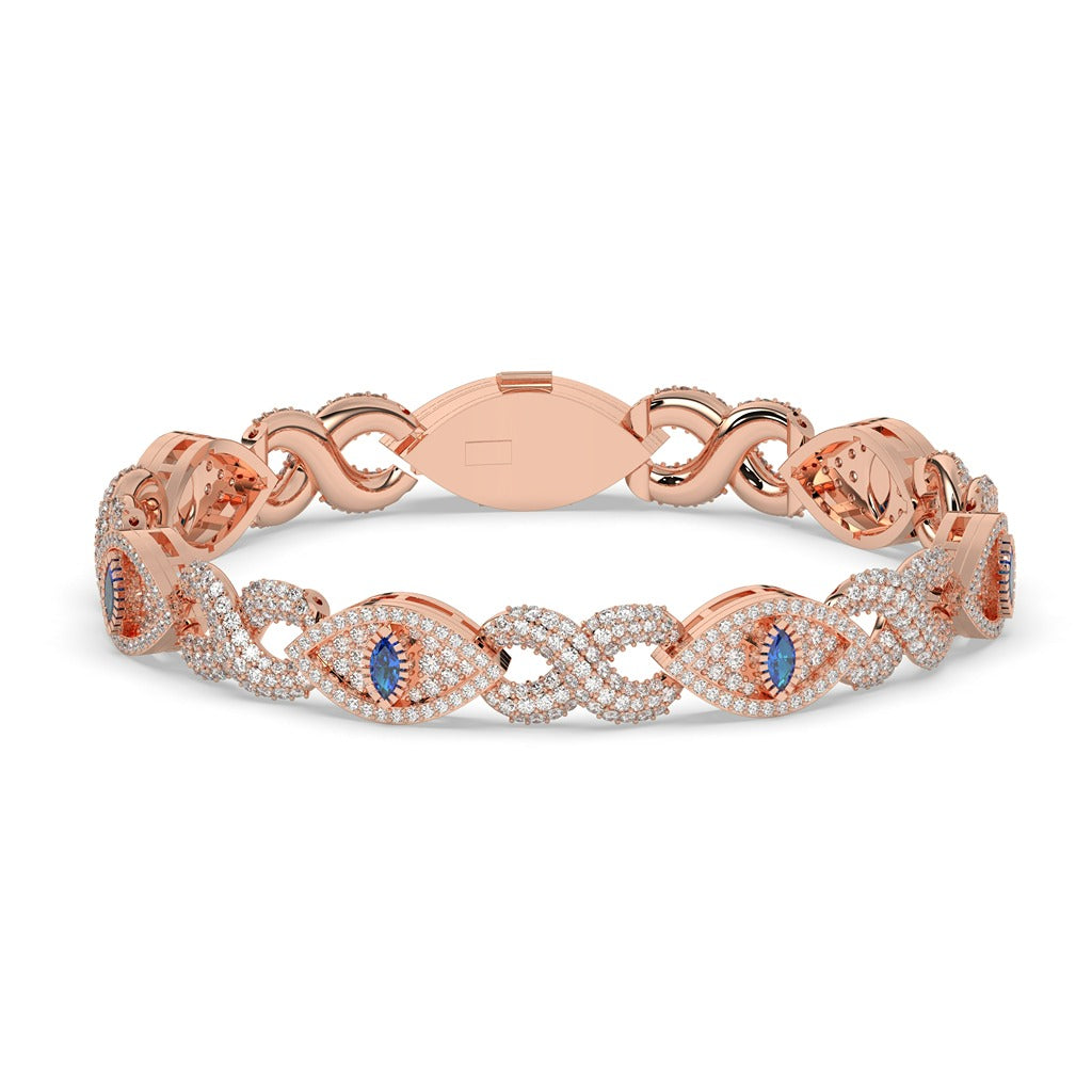 INFINITY SHIELD DIAMOND LINK BRACELET