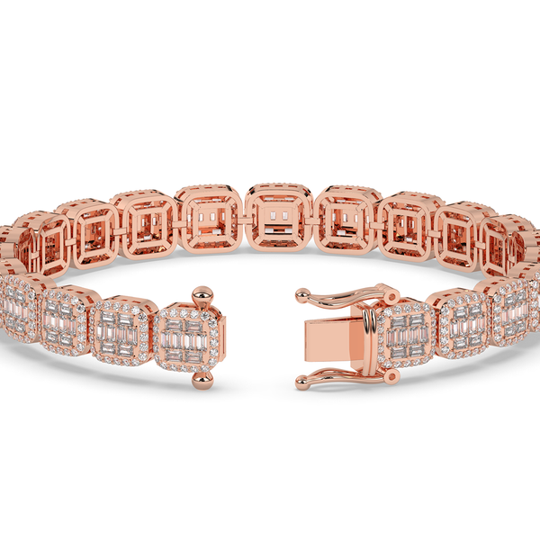 REGAL CUSHION CUT DIAMOND BRACELET