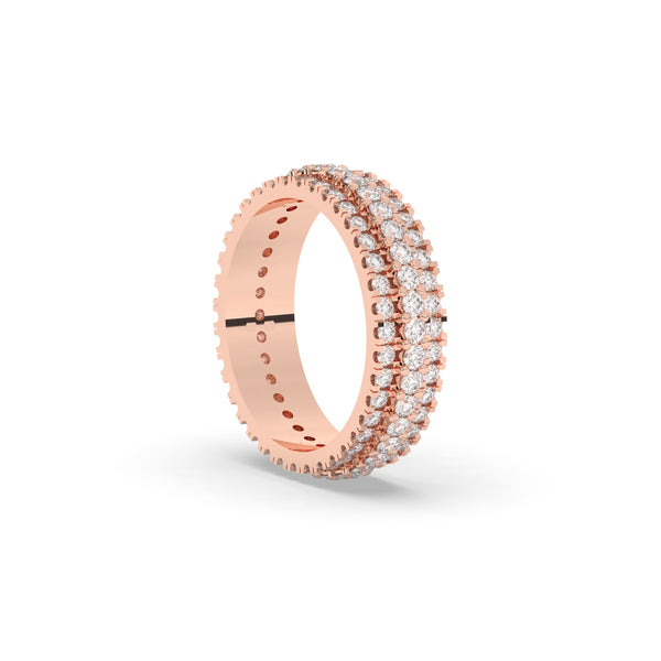 GOLD ETERNITY SPARKLE RING BAND