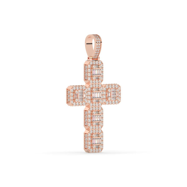 LUXE CUSHION CROSS PENDANT