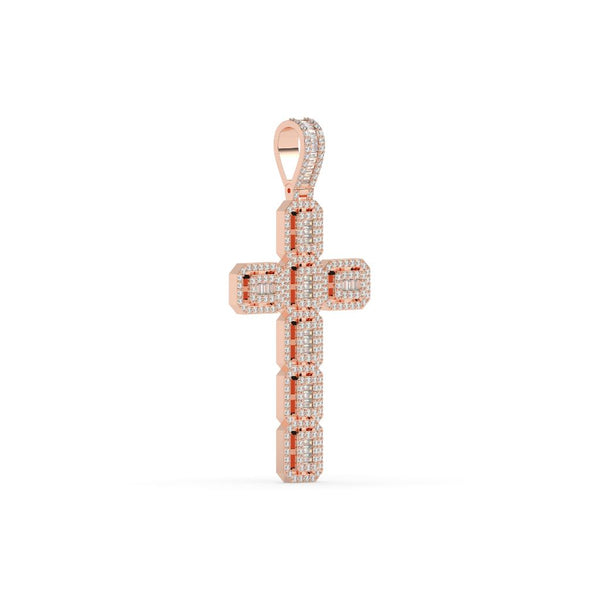 BAGUETTE EDGE CROSS PENDANT