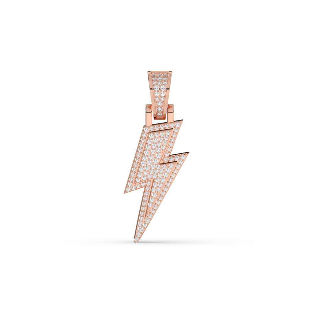 ROUND DIAMOND ICED OUT HIP HOP PENDANT