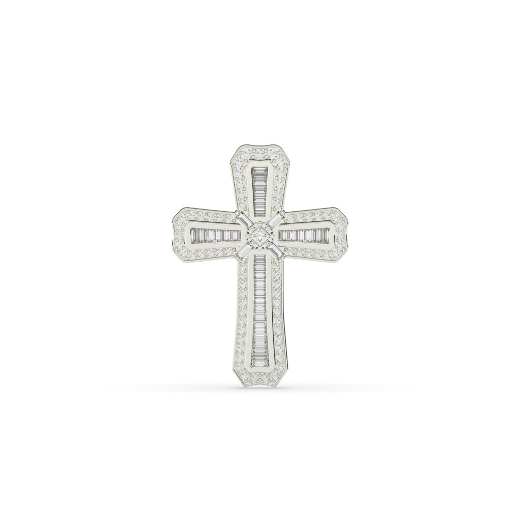 BAGUETTE EDGE CROSS CHARM