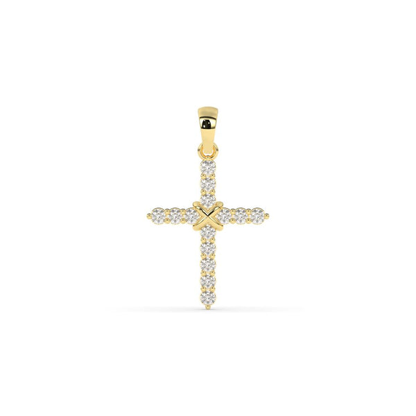 DIAMOND CROSS FAITHFUL PENDANT