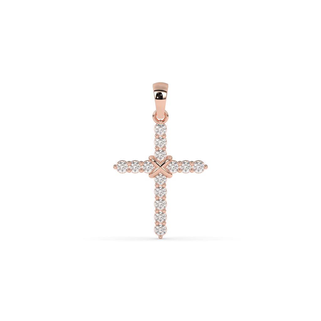 DIAMOND CROSS FAITHFUL PENDANT