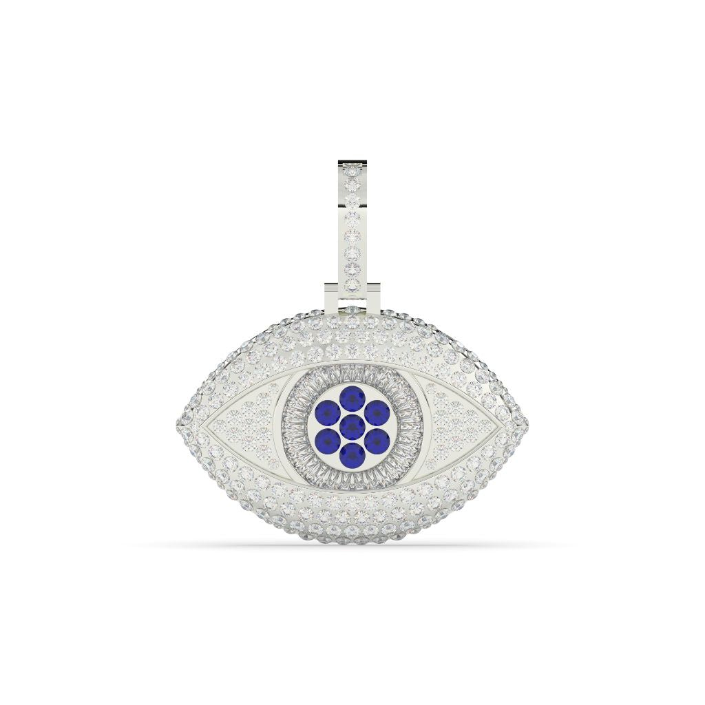 DIAMOND STUDDED BLUE EVIL EYE