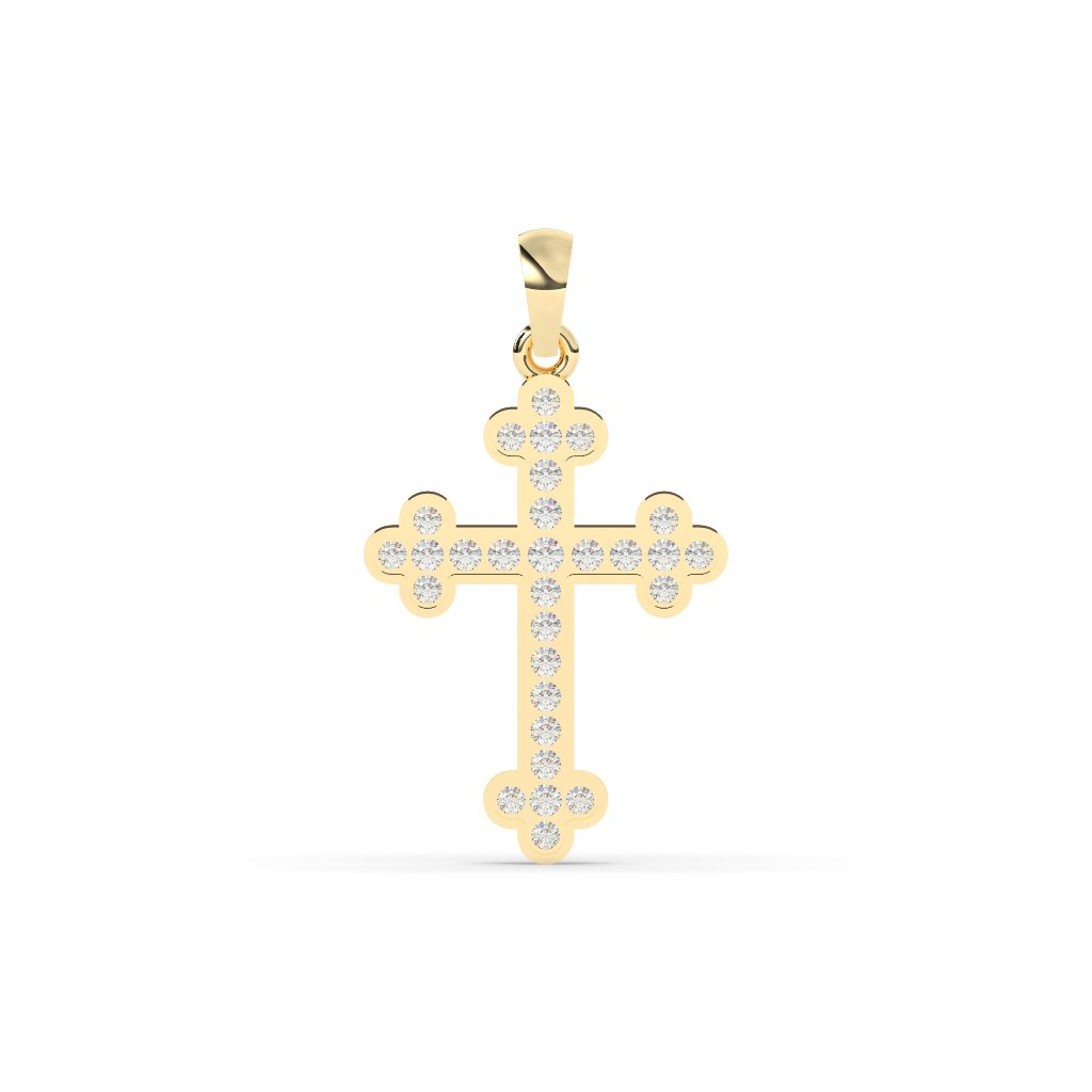 CLASSIC GOLDEN CROSS NECKLACE CHARM