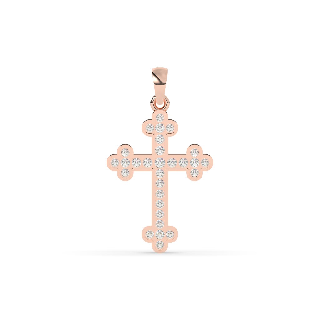 CLASSIC GOLDEN CROSS NECKLACE CHARM