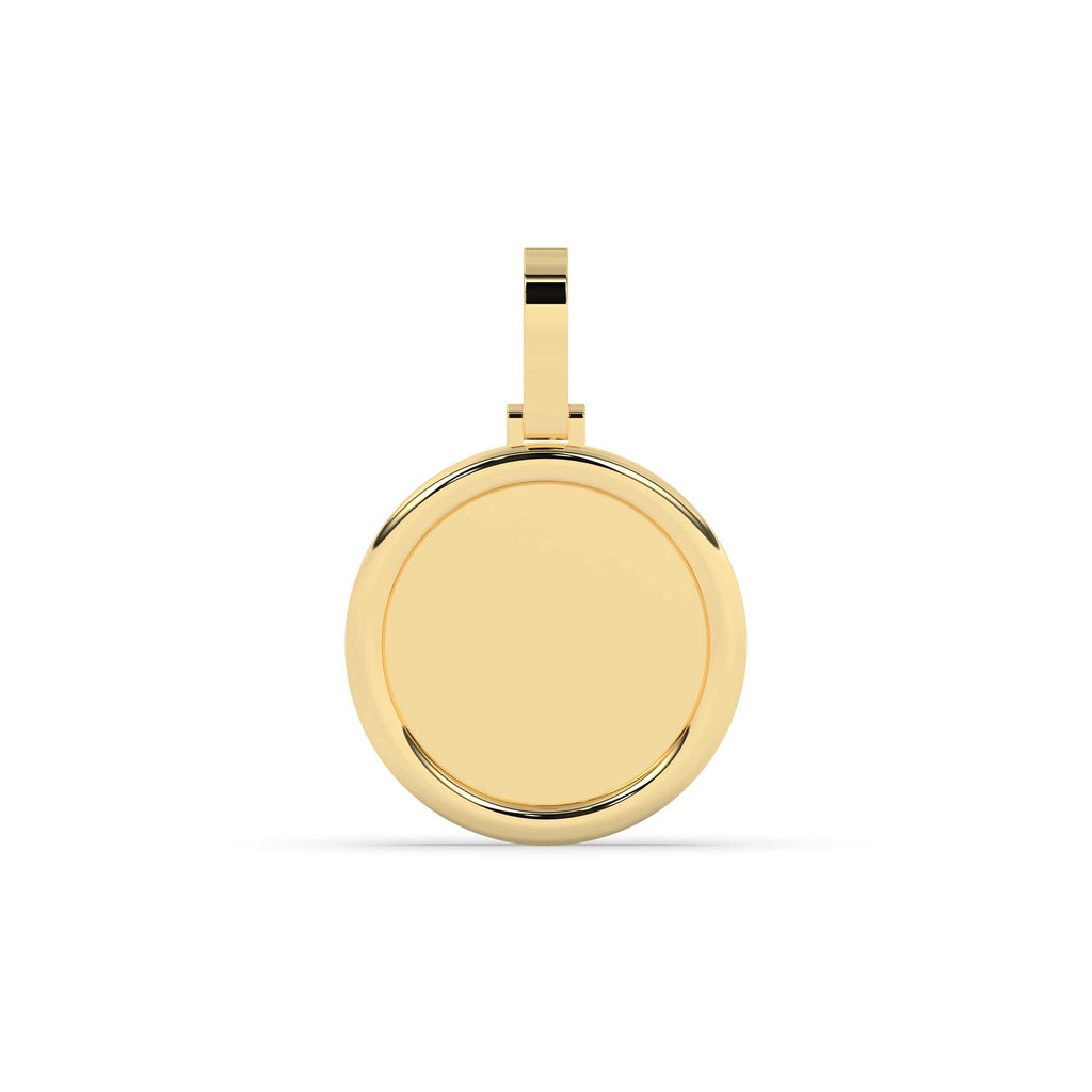CLASSIC POLISHED CIRCLE GOLD PENDANT