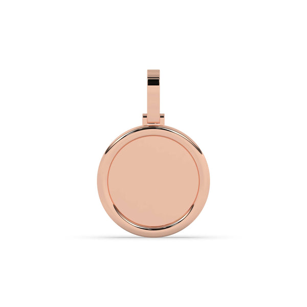 CLASSIC POLISHED CIRCLE GOLD PENDANT