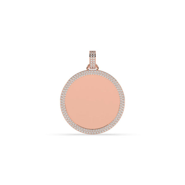 DIAMOND EDGE POLISHED ROUND PENDANT
